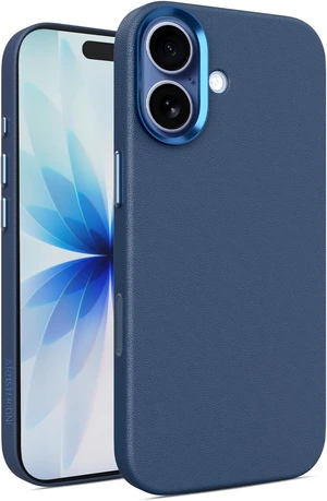 Heritage Series Premium Leather Case, MagSafe Compatible with Capacitive Camera Control Button, Full Metal Buttons & Camera Frame Blue Heritage Series Premium Leather Case, MagSafe Compatible with Capacitive Camera Control Button, Full Metal Buttons & Camera Frame Blue