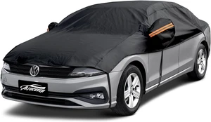 Half Car Cover Top, Hail Protector Car Cover with Cotton Liner, Sunroof & Windshield Cover for Ice and Snow, All Weather Vehicle Body Cover for Sun, Rain, Dust Half Car Cover Top, Hail Protector Car Cover with Cotton Liner, Sunroof & Windshield Cover for Ice and Snow, All Weather Vehicle Body Cover for Sun, Rain, Dust