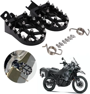 Motorcycle Footpegs Foot Pegs Pedals Rests CNC for KLR 650 KLR650 1987-2018 2021-2024 Black Motorcycle Footpegs Foot Pegs Pedals Rests CNC for KLR 650 KLR650 1987-2018 2021-2024 Black