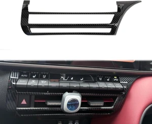 Carbon Fiber Style Center Console AC Switch Panel Air Vent Cover Trim Accessories for 2025-2026 Toyota Camry Carbon Fiber Style Center Console AC Switch Panel Air Vent Cover Trim Accessories for 2025-2026 Toyota Camry