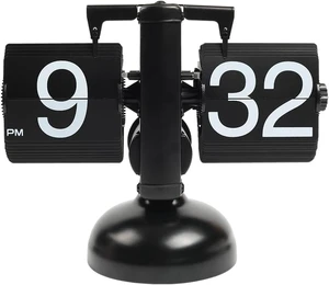 Flip Desk Clock (Black), Retro Vintage Design Auto Flip Table Clock Flip Desk Clock (Black), Retro Vintage Design Auto Flip Table Clock
