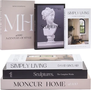 Decorative Coffee Table Books, Set of 3 - Real Pages, Mid Century Modern Decorative Coffee Table Books, Set of 3 - Real Pages, Mid Century Modern