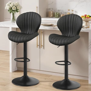 Bar Stools Set of 2, Swivel Adjustable Counter Height Bar Chair Bar Stools Set of 2, Swivel Adjustable Counter Height Bar Chair
