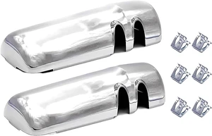 Chrome Door Mirror Covers fit 2013-2020 Kenworth T680/T880/W990 Chrome Door Mirror Covers fit 2013-2020 Kenworth T680/T880/W990