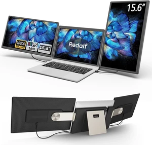 15.6" 1080P FHD Laptop Screen Extender 235° Rotation Detachable Dual Monitor, Plug & Play Triple Screen for 13"-17.3" Laptops, Mac/Windows/Android/Dex 15.6" 1080P FHD Laptop Screen Extender 235° Rotation Detachable Dual Monitor, Plug & Play Triple Screen for 13"-17.3" Laptops, Mac/Windows/Android/Dex