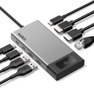 Belkin USB-C Hub 8-in-1 Dual 4K60Hz Display 100W for Windows Belkin USB-C Hub 8-in-1 Dual 4K60Hz Display 100W for Windows