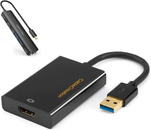 Bundle 2 Items: CableCreation USB 3.0 to HDMI Adapter with DisplayLink + 7 in 1 USB C Hub Bundle 2 Items: CableCreation USB 3.0 to HDMI Adapter with DisplayLink + 7 in 1 USB C Hub