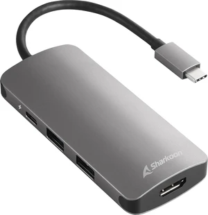 Sharkoon USB 3.0 Type C Multiport Adapter Dark Grey Sharkoon USB 3.0 Type C Multiport Adapter Dark Grey