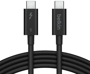 Belkin USB-C Thunderbolt 5 Cable, 240W Power Delivery, Bandwidth Boost up to 120Gbps, 3X Faster Data Transfer, 4K UHD Image Resolution, 1m USB C Cable, Intel Certified - Black Belkin USB-C Thunderbolt 5 Cable, 240W Power Delivery, Bandwidth Boost up to 120Gbps, 3X Faster Data Transfer, 4K UHD Image Resolution, 1m USB C Cable, Intel Certified - Black