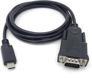 Equip Adapter USB-C to Serial RS232-DB9 M/M 1.50 m Black Equip Adapter USB-C to Serial RS232-DB9 M/M 1.50 m Black