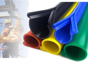 10ft 35KV Silicone Cable Insulation Cover, Durable Weatherproof Wire Protector Sleeve for Power Lines, Open Type Insulating Cover (Black, ID 16mm/0.63in) 10ft 35KV Silicone Cable Insulation Cover, Durable Weatherproof Wire Protector Sleeve for Power Lines, Open Type Insulating Cover (Black, ID 16mm/0.63in)