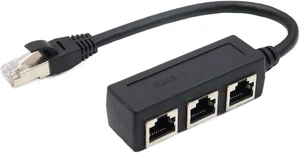 1 to 3 RJ45 Splitter LAN Ethernet Network RJ45 Connector Extender Adapter Cable for Networking 1 Male to 3 Female Extension 1 to 3 RJ45 Splitter LAN Ethernet Network RJ45 Connector Extender Adapter Cable for Networking 1 Male to 3 Female Extension