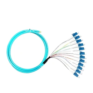 Optical Fiber Pigtails 12 Colored SC OM3 / OM4 10 Gigabit multimode FC LC ST Bundle Pigtail(LC OM3) Optical Fiber Pigtails 12 Colored SC OM3 / OM4 10 Gigabit multimode FC LC ST Bundle Pigtail(LC OM3)