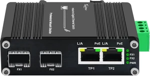 2-Port Gigabit PoE+ Industrial Switch with 2 SFP Slots 2-Port Gigabit PoE+ Industrial Switch with 2 SFP Slots