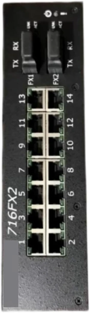 716FX2 Managed Industrial Ethernet Switch Fiber DIN Rail Network Switch 716FX2 Managed Industrial Ethernet Switch Fiber DIN Rail Network Switch