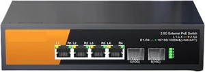 6-Port Multi-Gigabit Network Switch,KP-9000-6XHP-X2-AC with 4-PoE 2.5Gb Ethernet and 2-SFP+ 10Gb Uplink 6-Port Multi-Gigabit Network Switch,KP-9000-6XHP-X2-AC with 4-PoE 2.5Gb Ethernet and 2-SFP+ 10Gb Uplink