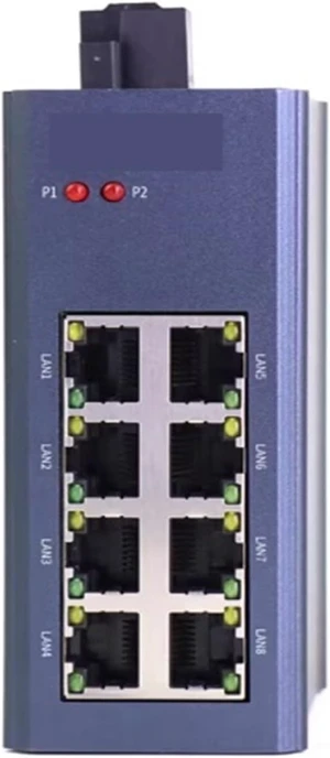 8-Port 100Mbps Unmanaged Industrial Ethernet Switch MS108T Dual-Row (110 x 110 x 40) Industrial Ethernet Switches 8-Port 100Mbps Unmanaged Industrial Ethernet Switch MS108T Dual-Row (110 x 110 x 40) Industrial Ethernet Switches