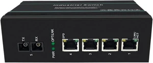 Industrial-Grade 1 Optical 4 Electrical Port Single-Mode DIN-Rail Industrial Ethernet Switch RZ-6500-1GX4GT Industrial Ethernet Switches Industrial-Grade 1 Optical 4 Electrical Port Single-Mode DIN-Rail Industrial Ethernet Switch RZ-6500-1GX4GT Industrial Ethernet Switches