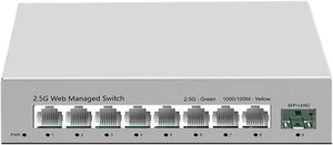 2.5GbE Smart Managed Switch 8 Port 2.5Gb 2500M Network 10G SFP+ Slot Web Managed Link Aggregation Homelab Setup Switch 2.5GbE Smart Managed Switch 8 Port 2.5Gb 2500M Network 10G SFP+ Slot Web Managed Link Aggregation Homelab Setup Switch