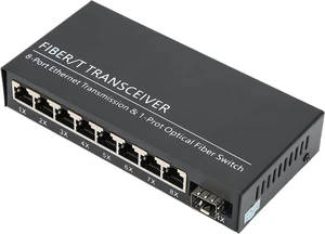 Gigabit Switch Adaptive 8 Port Media Converter for HighSpeed Gigabit Switch Adaptive 8 Port Media Converter for HighSpeed