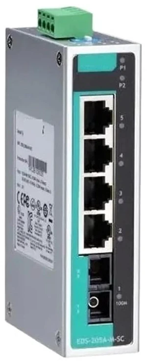 Unmanaged Industrial Ethernet Switch EDS-205A-M-SC Unmanaged Industrial Ethernet Switch EDS-205A-M-SC