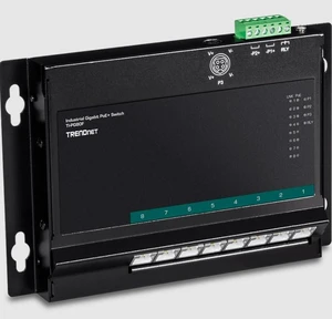 TI-PG80F - 8-Port Industrial Gigabit PoE+ Wall-Mount Front Access Switch TI-PG80F - 8-Port Industrial Gigabit PoE+ Wall-Mount Front Access Switch