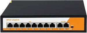 10 Port Gigabit PoE Switch 8 + 2 Uplink Smart Managed Network 10 Port Gigabit PoE Switch 8 + 2 Uplink Smart Managed Network