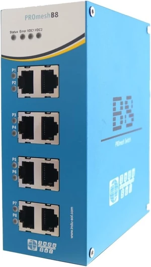 PROmesh B8 | 8-Port PROFINET and EtherNet/IP Managed Switch 114110502 PROmesh B8 | 8-Port PROFINET and EtherNet/IP Managed Switch 114110502