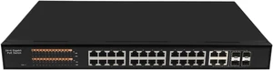 Business Ethernet switches Managed 24 Port 10/100/1000Base-T 802.3at PoE Ethernet Switch with 4 Port Gigabit TP/SFP Combo Ethernet Switch(PoE) Business Ethernet switches Managed 24 Port 10/100/1000Base-T 802.3at PoE Ethernet Switch with 4 Port Gigabit TP/SFP Combo Ethernet Switch(PoE)