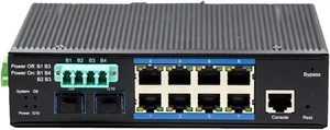 10-Port 2-Fiber 8-Grid Industrial Switch V710B-BY Industrial Ethernet Switches 10-Port 2-Fiber 8-Grid Industrial Switch V710B-BY Industrial Ethernet Switches