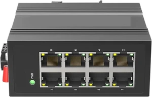 Industrial 8-Port Megabit Ethernet Switch, KP-9000-45-8TXm Unmanaged Industrial 8-Port Megabit Ethernet Switch, KP-9000-45-8TXm Unmanaged