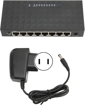 8 Port Gigabit Network Switch 1000Mbps Ethernet Adapter for Office and Home 8 Port Gigabit Network Switch 1000Mbps Ethernet Adapter for Office and Home
