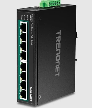 TI-PE80 - 8-Port Industrial Fast Ethernet PoE+ DIN-Rail Switch TI-PE80 - 8-Port Industrial Fast Ethernet PoE+ DIN-Rail Switch