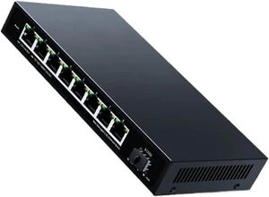 Business Ethernet switches 2.5GbE Managed Switch 8 Port 2.5GBASE-T Network Switcher 10G SFP+ Slot Uplink Web Managed Hub Internet Splitter Fanless(E+U Adapter) Business Ethernet switches 2.5GbE Managed Switch 8 Port 2.5GBASE-T Network Switcher 10G SFP+ Slot Uplink Web Managed Hub Internet Splitter Fanless(E+U Adapter)