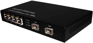 Business Ethernet switches Fiber Converter with 2SFP Ports + 4 RJ45 Ports 10/100/1000Base-T to 1000Base-F Fiber Media Converter Business Ethernet switches Fiber Converter with 2SFP Ports + 4 RJ45 Ports 10/100/1000Base-T to 1000Base-F Fiber Media Converter