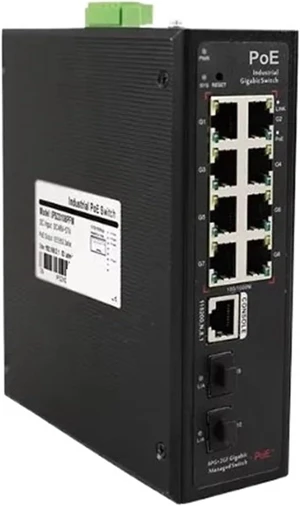 Chips Managed POE DIN Rail Industrial Ethernet Switch 1000M 10 Port Layer 2 GWS-IPS33108PFM Chips Managed POE DIN Rail Industrial Ethernet Switch 1000M 10 Port Layer 2 GWS-IPS33108PFM