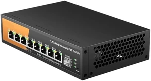 9-Port Multi-Gigabit Managed Switch, KP-9000-9XHPML-X with 8-2.5Gbps PoE and 1-10Gb SFP+ Uplink 9-Port Multi-Gigabit Managed Switch, KP-9000-9XHPML-X with 8-2.5Gbps PoE and 1-10Gb SFP+ Uplink