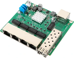 Industrial 6 Port Gigabit Ethernet Networking Switches Module with Wide Voltages Input DC12V to 52V Low Power Consumption Switches Industrial 6 Port Gigabit Ethernet Networking Switches Module with Wide Voltages Input DC12V to 52V Low Power Consumption Switches