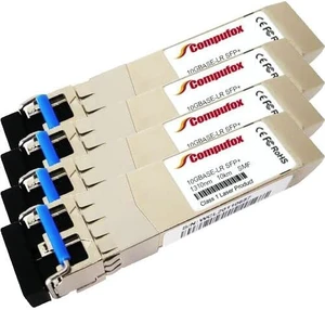 407-BBOP Compatible Transceiver (SMF, 1310nm, 10km, LC) for Dell Networking Z9500. 4 Pack. 407-BBOP Compatible Transceiver (SMF, 1310nm, 10km, LC) for Dell Networking Z9500. 4 Pack.