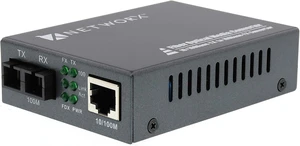 Networx® Fast Ethernet Fiber Media Converter - UTP to 100Base-FX - SC Singlemode, 20km... Networx® Fast Ethernet Fiber Media Converter - UTP to 100Base-FX - SC Singlemode, 20km...