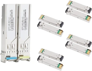5 Pairs 1.25G Gigabit SFP Fiber Optic Module Single Mode Single Fiber LC 1310/1550nm A+B End for Ethernet Switch(40KM) 5 Pairs 1.25G Gigabit SFP Fiber Optic Module Single Mode Single Fiber LC 1310/1550nm A+B End for Ethernet Switch(40KM)