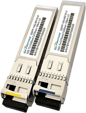2 Pairs of 10G Optical modules SFP-10G Single Mode Single Fiber 10~20km LC Interface Compatible 2 Pairs of 10G Optical modules SFP-10G Single Mode Single Fiber 10~20km LC Interface Compatible