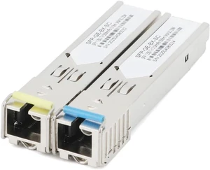 10Pair 1.25G Gigabit Fiber SFP Module SC 1310nm/1550nm Single Mode A+B 1000M Fiber Module Fit for Ethernet Switch(20KM)