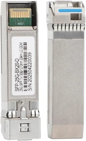 1/5/10 Pairs 25G SFP Fiber Optic Module 1270nm/1330nm Single Fiber Single Mode A+B LC 20km for Ethernet Switch(5PCS)