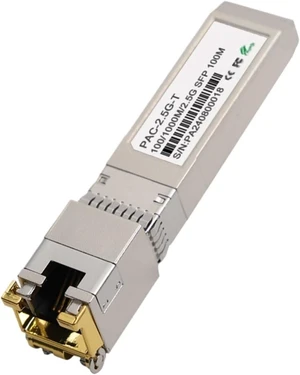 1.25G/2.5G/10G GBASE-T SFP+ Copper Module to RJ45, CAT6a-Auto-Negotiation Ethernet Module SFP+ Copper Cable Adapter-1PCS(SFP 2.5G) 1.25G/2.5G/10G GBASE-T SFP+ Copper Module to RJ45, CAT6a-Auto-Negotiation Ethernet Module SFP+ Copper Cable Adapter-1PCS(SFP 2.5G)