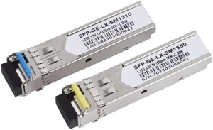 1Pair Gigabit Fiber SFP Module 1000M LC 1.25G Single Mode A+B Fiber Module Fit for Ethernet Switch(3KM) 1Pair Gigabit Fiber SFP Module 1000M LC 1.25G Single Mode A+B Fiber Module Fit for Ethernet Switch(3KM)