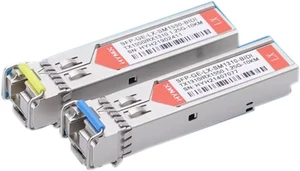 1pair 10KM Gigabit Fiber Optical Modules LC-1.25G-1310/1550-10km Fiber Module(LC-1310 1550-10km) 1pair 10KM Gigabit Fiber Optical Modules LC-1.25G-1310/1550-10km Fiber Module(LC-1310 1550-10km)