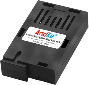 1x9 Single Fiber Bi-Directional SFP Module, 155Mbps, 60km Ultra-Long Reach, Single Mode, 1310nm/1550nm Wavelength, SC Interface, Industrial Temp -40°C to 85°C 1x9 Single Fiber Bi-Directional SFP Module, 155Mbps, 60km Ultra-Long Reach, Single Mode, 1310nm/1550nm Wavelength, SC Interface, Industrial Temp -40°C to 85°C
