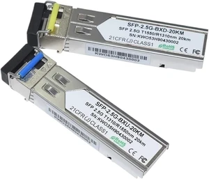 2.5G SFP 1310nm/1550nm 20KM Dual LC Connector Transceiver 2.5G SFP 1310nm/1550nm 20KM Dual LC Connector Transceiver