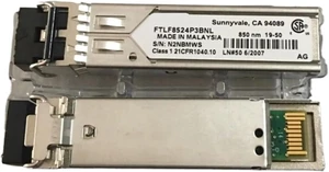 1PCS Transceiver FTLF8524P2BNL FTLF8524P3BNL Multimode 4GB Optical Fiber SFP 850NM(FTLF8524P3BNL) 1PCS Transceiver FTLF8524P2BNL FTLF8524P3BNL Multimode 4GB Optical Fiber SFP 850NM(FTLF8524P3BNL)